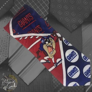 Corbata de colección Molto NFL New York Giants Sylvester the Cat Tasmanian Devil novedad - Imagen 1 de 8