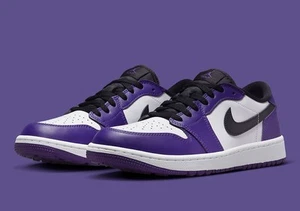 Nike Jordan 1 Retro Low Golf Court Purple 2022 DD9315-105 Men's Size 8.5 - Picture 1 of 8