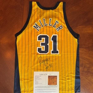 Reggie Miller Signed Autographed Champion Jersey JSA LOA Pacers - Picture 1 of 6