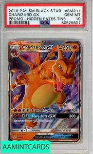 2019 POKEMON SM BSP CHARIZARD GX #SM211 PROMO-HID FATES TINS PSA 10 - Picture 1 of 3