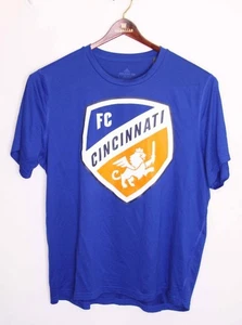 Adidas Mens XL Cincinnati MSL FC Football-Club Blue T-Shirt Short Sleeve Tee NEW - Picture 1 of 4