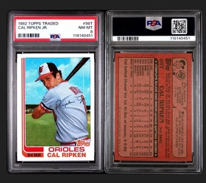 1982 Topps Traded Set w/Cal Ripken Jr. ROOKIE #98T PSA 8 Reggie Jackson PSA 8 - Picture 1 of 7