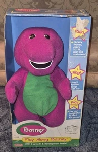 BARNEY PLAY ALONG HASBRO 1998 PLAYSKOOL - NEW IN OPENED BOX - RARE VINTAGE TOY - Picture 1 of 3