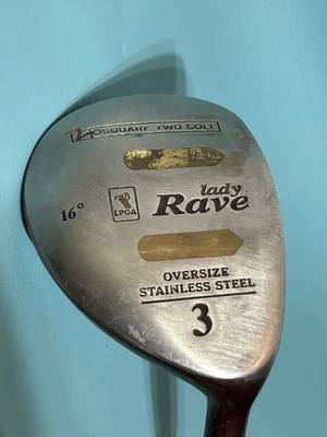 LPGA Square Two Lady Rave Oversize 3 Fairway Wood Graphite Shaft Golf Club 16* - Image 1 of 4