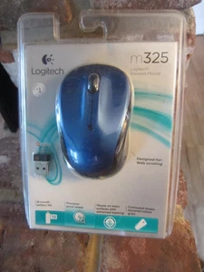 New Logitech Wireless Mouse M325 Blue Ultra Precise Scrolling Open Box Tested - Picture 1 of 2