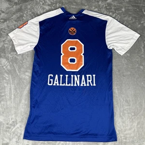 Adidas NY Knicks Shirt Sz SM Danilo Gallinari #8 NBA Warmup Shooting Jersey NWT - Picture 1 of 13