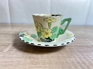 Vintage Burleigh England Cup & Saucer – Zenith Pattern – Floral Design – 1930s - Picture 1 of 9