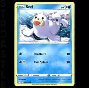 Seel #033/196 Common Lost Origin 2022 EN Water Type Pokรฉmon TCG - Picture 1 of 3