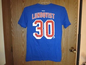 New-Flaws- New York Rangers Henrik Lundqvist #30 Youth Large (L 14/16) Shirt - Picture 1 of 10