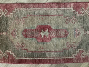 Turkish Rug, Vintage Rug,Doormat Rug, Boho Deco,Handmade Rug,Carpet 1,6 x 3,1 ft - Picture 1 of 8