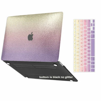 Shinny Glitter Powder Coated Laptop Hard Case KB Cover For Macbook Pro Air M1 M2 - Image 1 of 4