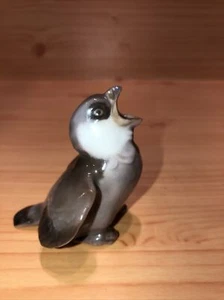 Bing & Grondahl junger Spatz Figur kreischend nach Essen # 1852 Rentner Kyhn - Bild 1 von 10