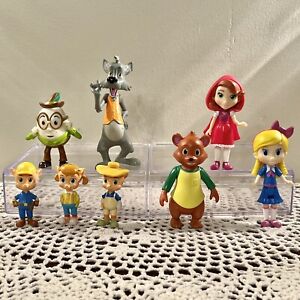 Disney Junior Goldie Bear Fairy Tale Forest Friends Figures Lot of 8 Just Play