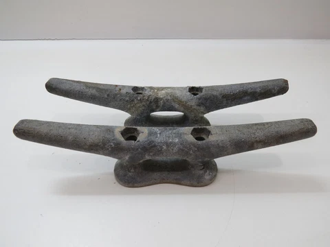 Pair 10 inch Wilcox Crittenden Cast Iron Boat Dock Cleats Door Handles (D4C608B) Cover