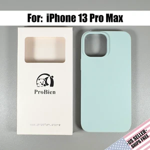 Case designed for iPhone 13 Pro Max - Mint Green | Liquid Silicone | Slim Fit - Picture 1 of 15