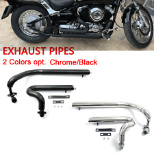 Shortshots Staggered Exhaust Pipes For Yamaha V star 650 XVS650 Dragstar 650 400