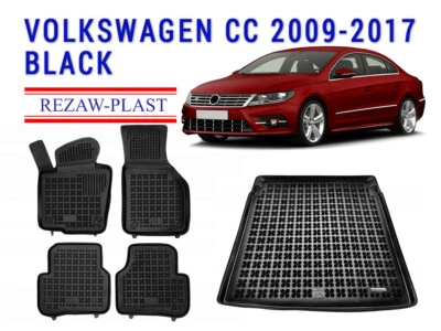 REZAWPLAST Car Mats for Volkswagen CC 2009-2017 Floor Mats & Trunk Mat Odorless - Изображение 1 из 4