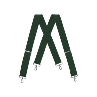 Tirantes para hombre - Lazo para cinturón, varios colores, estilo X, broches de presión cromados, hechos en EE. UU. Foto 1 de 4