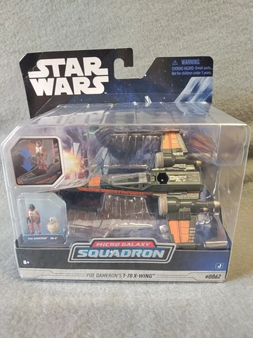 Star Wars Micro Galaxy Squadron Poe Dameron's T-70 X-WING #0062 Disney Series 3 Cover