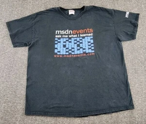 VINTAGE Microsoft Events Shirt Herren Extra Large MSDN 2004 Y2K Computer Erwachsene A10 - Bild 1 von 16