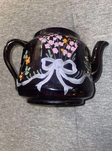 World War II Teapot Escorted to USA by Royal Navy England Democracy Lid Missing - Picture 1 of 7