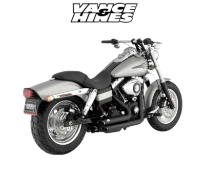 Vance & Hines Shortshots Staggered Exhaust For 2006-2011 Harley Davidson Dyna — 第 1/4 张图片
