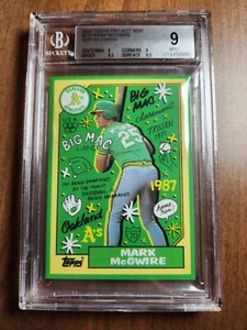 2020 Topps Project 2020 Mark McGwire Sophia Chang Art BGS 9 Mint Pop 3 PR 1,942 - Picture 1 of 2