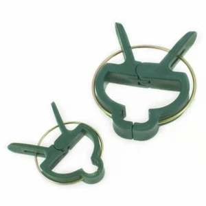 18 Reuseable Garden PLANT Support Spring CLIPS Plastic Tree Shrub Tie UK SELLER - Picture 1 of 1