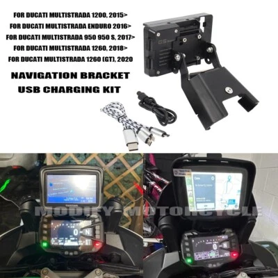 Kits de carregamento USB suporte de navegação para Ducati Multistrada 950 950S / Enduro - Imagem 1 de 4