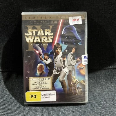 Star Wars-Episodio IV-A New Hope (Edición Limitada, DVD, 1977) Nuevo y Precintado Foto 1 de 4