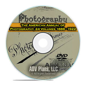 The American Annual of Photography, 24 Volumes, from 1888-1922, Camera DVD E67