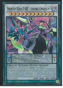 YU GI OH OBERSTER KÖNIG Z-ARC SYNCHRO UNIVERSUM LEDE-DE100 SUPER RARE 1.AUFLAGE - Bild 1 von 1