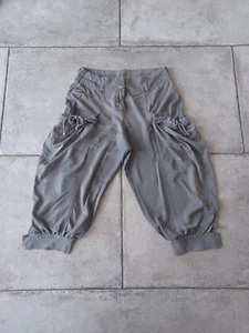 Womens Grey Balloon Leg Cargo Culottes - size 12 - Dorothy Perkins - Immac Cond - Picture 1 of 7