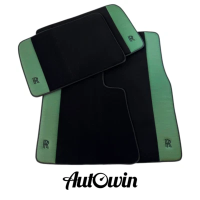 Alfombrillas marca AutoWin para Rolls Royce Ghost Serie I 2010-2024 cuero verde Foto 1 de 4
