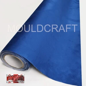 Royal Blue Suede Fabric Style Self Adhesive Car Interior Vinyl Car Wrap Faux red - Picture 1 of 24
