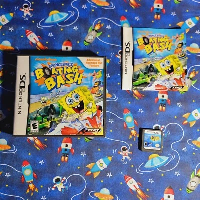 SpongeBob's Boating Bash (Nintendo DS, 2010) Complete W/Manual  - Image 1 of 4