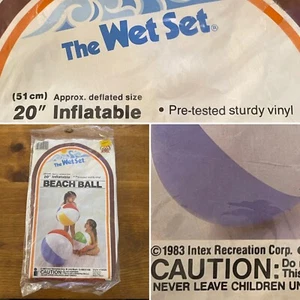 "Nuevo en paquete antiguo inflable bola de piscina de playa 20"" Intex #59020 vintage inflable" - Imagen 1 de 7