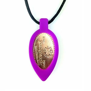 Pennybandz Elongated Pressed Penny Necklace just pop in your favorite penny! - Picture 1 of 13