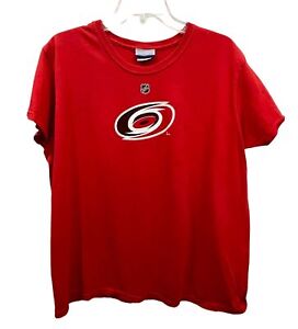 Carolina Hurricanes T-Shirt Womens XL Eric Staal #12 Red Logo Reebok NHL