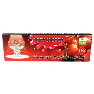 Very Cherry Juicy Flavored 1 1/4 Rolling Papers by Hornet 50Lvs USA Shipped