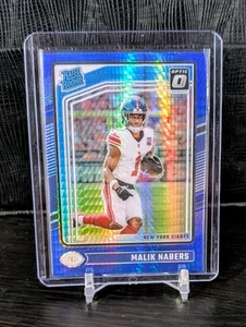2024 Panini Donruss Optic Malik Nabers Blue Hyper - Bild 1 von 2