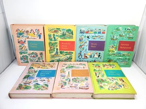 Lot of 7 Through Golden Windows Children's Grolier Books Hardcover 1958 - Picture 1 of 7