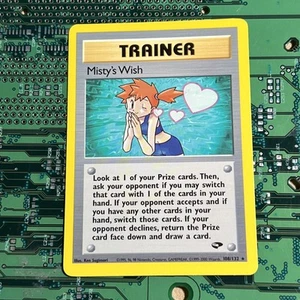 Misty's Wish 108/132 Entrenador Desafío Gimnasio Raro Tarjeta Pokémon De Colección Casi Como Nueva - Imagen 1 de 8