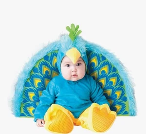Unisex-Baby Edler Pfau Kostüm Größe 6-12 Monate - Bild 1 von 4