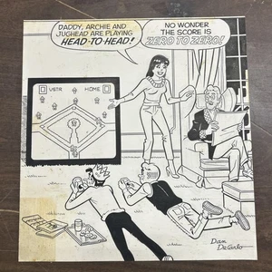 Original Archie Comics Cover Art 1983 DAN DECARLO Videospiel Arcade TV Laugh Out - Bild 1 von 7