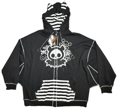 Skelanimals Diego Bat Wing Hoodie 3-D Ears Plus Size 2 NEW - Image 1 of 4