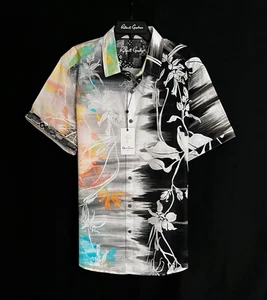 Robert Graham Amalfi Floral Ombre $ 238 2XL klassische Passform kurzärmliges Hemd neu mit Etikett - Bild 1 von 11