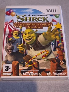SHREK LA FETE FORAINE EN DELIRE MINI JEUX NINTENDO WII (WIIU) - Picture 1 of 3