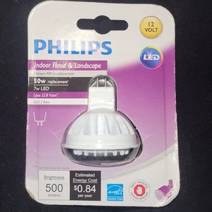 Philips LED MR16 Indoor Flood Landscape 50W GU5.3 Bulb NEW - Picture 1 of 2