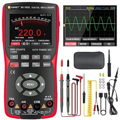 Handheld Oszilloskop, 9999 Counts Digital Multimeter mit K-Sonde Pyrometer - Bild 1 von 4